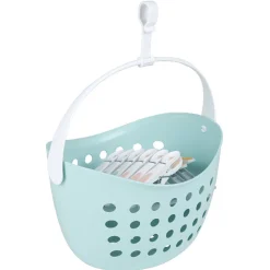 Entretien Du Linge|Gifi Panier bleu avec 12 pinces à linge bleu