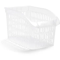 Rangement|Gifi Panier de rangement en plastique transparent 30x18xH.17,5cm