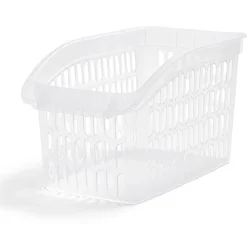Rangement|Gifi Panier de rangement en plastique transparent 30x18xH.17,5cm