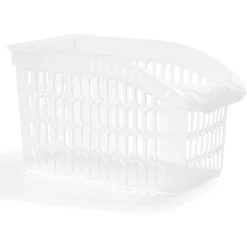 Rangement|Gifi Panier de rangement en plastique transparent 30x18xH.17,5cm