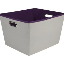 Rangement|Gifi Panier de rangement gris violet