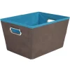 Rangement|Gifi Panier de rangement marron bleu