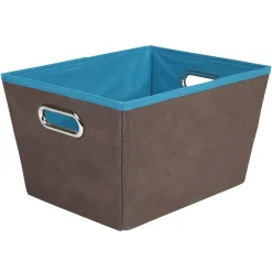 Rangement|Gifi Panier de rangement marron bleu