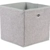 Rangement|Gifi Panier de rangement polyester gris