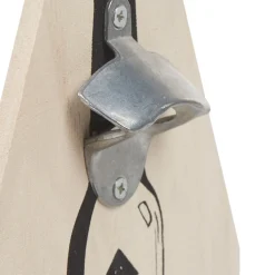 Panier en bois pour bouteilles de bière décapsuleur intégré^Gifi