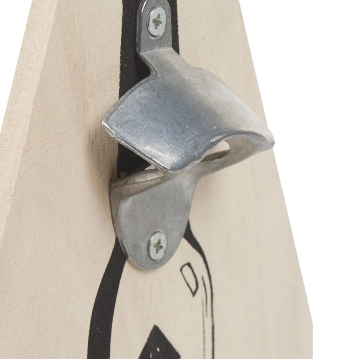 Panier en bois pour bouteilles de bière décapsuleur intégré^Gifi