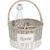 Rangement|Gifi Panier osier porte bouteilles blanc et naturel