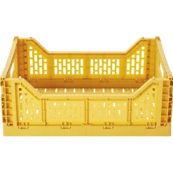 Rangement|Gifi Panier pliant plastique jaune 4L