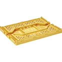 Rangement|Gifi Panier pliant plastique jaune 15L