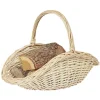 New Gifi Panier porte bûche osier grand modèle