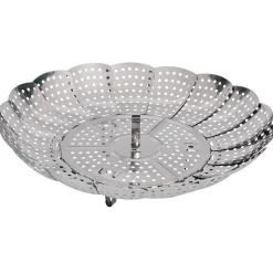 Panier vapeur réglable métal gris Ø28,5xH9,5cm^Gifi Discount