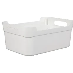 Rangement|Gifi Panière à anses empilable en plastique