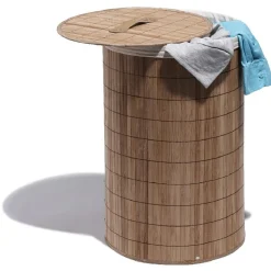 Entretien Du Linge|Gifi Panière à linge bambou
