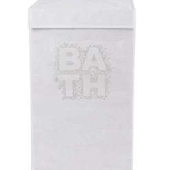 Rangement|Gifi Panière à linge blanche