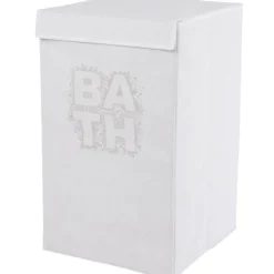 Rangement|Gifi Panière à linge blanche
