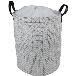 Entretien Du Linge|Gifi Panière à linge canvas noir et blanc