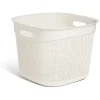 Entretien Du Linge|Gifi Panière à linge carrée 36L 41,5xH32x41,5cm plastique blanc