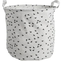 Entretien Du Linge|Gifi Panière à linge coton motif triangle x3