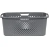 Entretien Du Linge|Gifi Panière à linge 40L en plastique gris