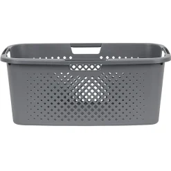 Entretien Du Linge|Gifi Panière à linge 40L en plastique gris
