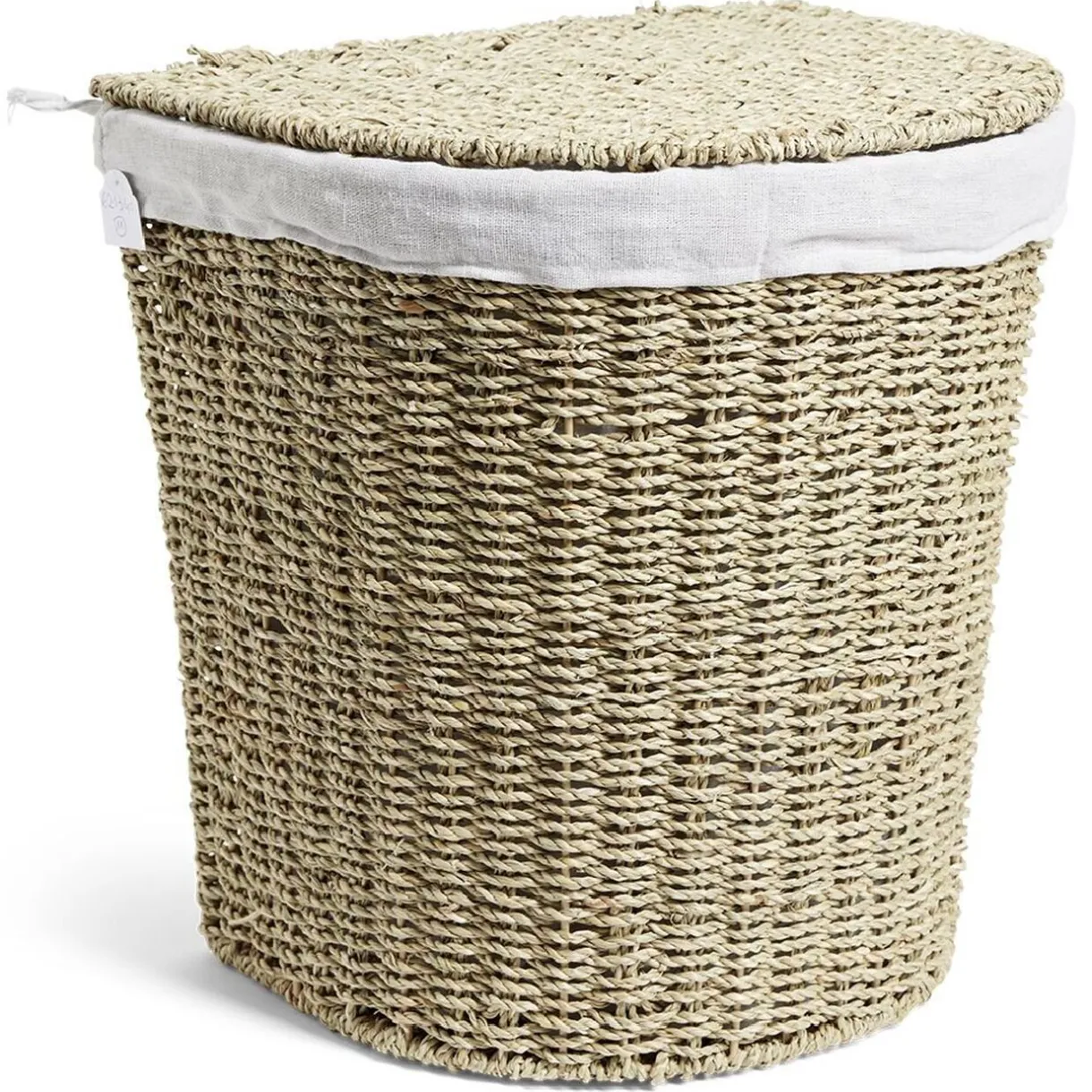 Entretien Du Linge|Gifi Panière à linge 43L 36xH40x30cm jonc de mer beige