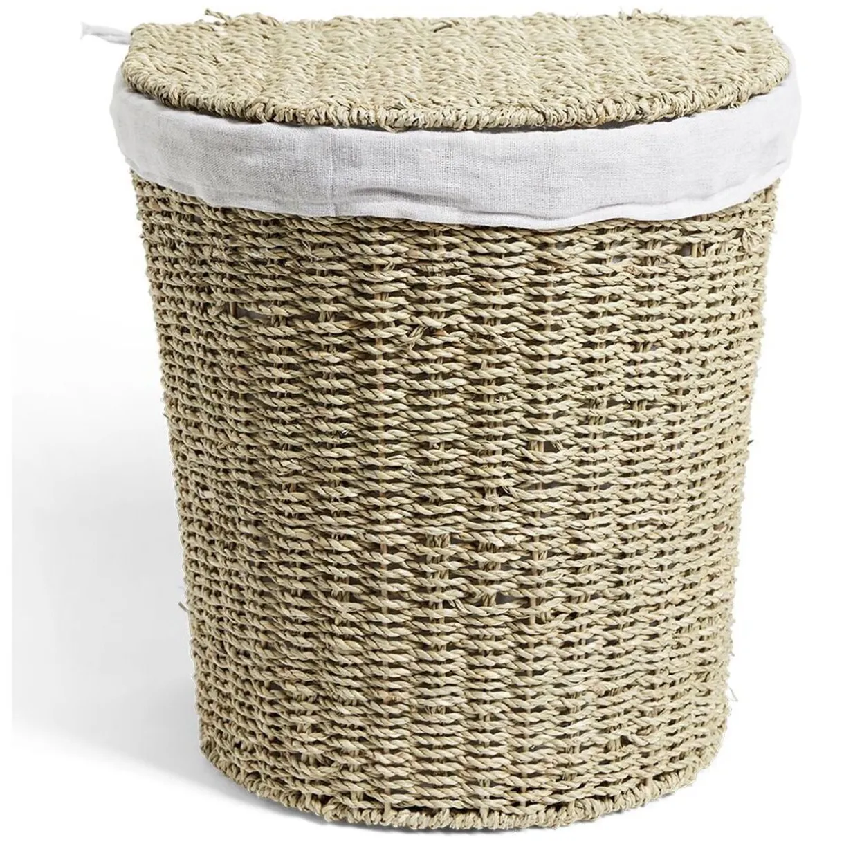 Entretien Du Linge|Gifi Panière à linge 43L 36xH40x30cm jonc de mer beige
