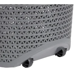 Entretien Du Linge|Gifi Panière à linge ovale avec poignée grise 100 L