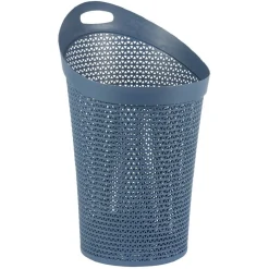 Entretien Du Linge|Gifi Panière à linge ovale avec poignée bleue 100 L