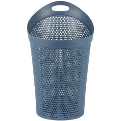 Entretien Du Linge|Gifi Panière à linge ovale avec poignée bleue 100 L