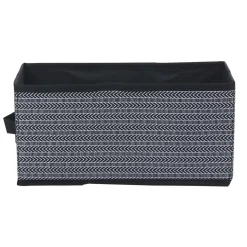 Rangement|Gifi Panière à motif chevron noir et blanc collection Urban 1 Box Cube