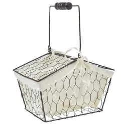 Rangement|Gifi Panière avec anse marron