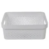 Entretien Du Linge|Gifi Panière bac de rangement 11 L blanc
