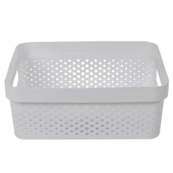 Entretien Du Linge|Gifi Panière bac de rangement 11 L blanc