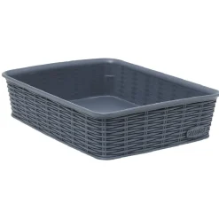 Entretien Du Linge|Gifi Panière bleue effet tressé 2 L