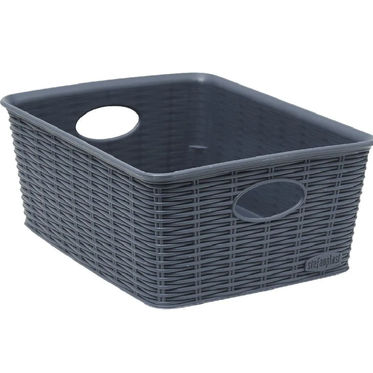 Entretien Du Linge|Gifi Panière bleue effet tressé 3,5 L