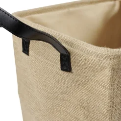 Rangement|Gifi Panière Box Cube effet jute 31x31x31cm beige