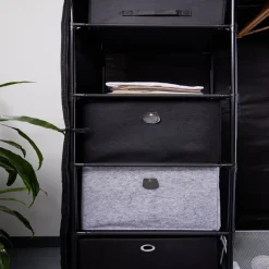 Rangement|Gifi Panière Box Cube effet velours 31x29x31cm gris