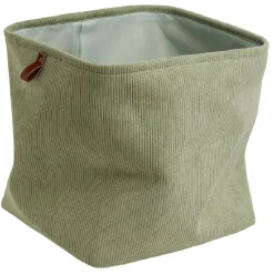 Rangement|Gifi Panière Box Cube effet velours 31x31x31cm vert