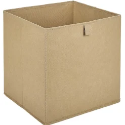 Rangement|Gifi Panière Box Cube unie beige 31x29x31cm