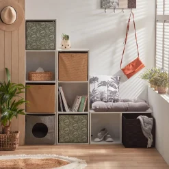 Rangement|Gifi Panière Box Cube unie beige 31x29x31cm