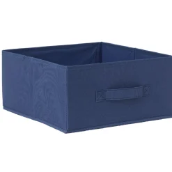 Rangement|Gifi Panière Box Cube 31x31x15cm bleu jean