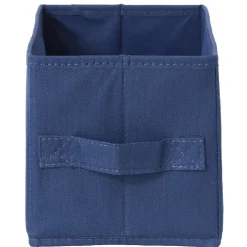 Rangement|Gifi Panière Box Cube 15x31x15cm bleu jean