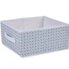 Rangement|Gifi Panière carrée blanche motif géométrique collection Urban 2 Box Cube