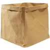 Rangement|Gifi Panière carrée kraft Box Cube marron 30x30x30cm 27L