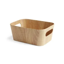 Rangement|Gifi Panière carton et papier imitation bois 26x18xH11cm