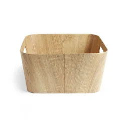 Rangement|Gifi Panière carton et papier imitation bois 30x30xH15cm