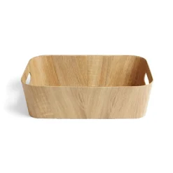 Rangement|Gifi Panière carton et papier imitation bois 37x26xH11cm