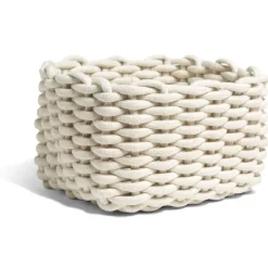 Rangement|Gifi Panière écrue tressée