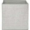 Rangement|Gifi Panière cube de rangement effet papier gris
