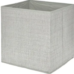 Rangement|Gifi Panière cube de rangement effet papier gris
